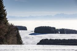 Winterliche Alpensicht
